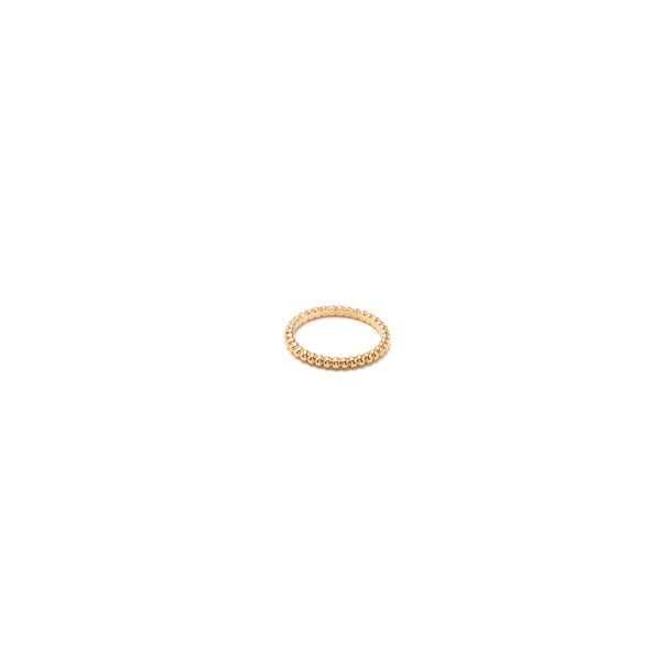 Van Cleef& Arpels Size 50 Perlee Ring Small Model Rose Gold