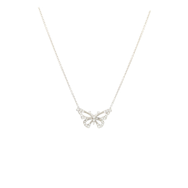 Tiffany Butterfly Pendant Platinum, Diamonds