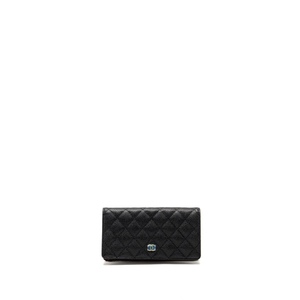 Chanel Classic CC Long Wallet Caviar Black GHW