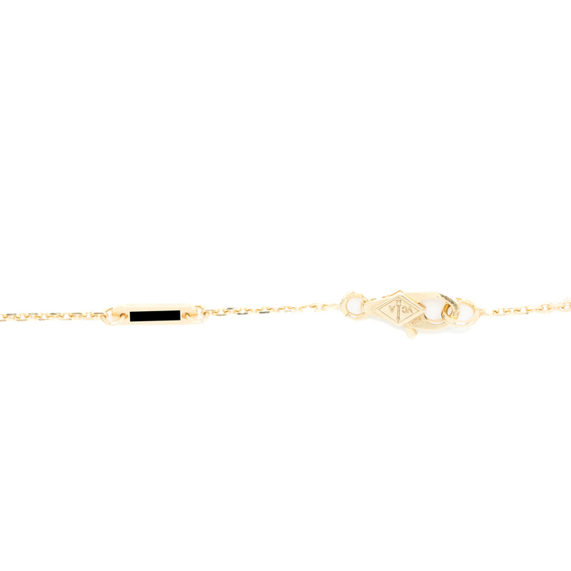 Van Cleef & Arpels Frivole Pendant, Mini Model Yellow Gold Diamonds