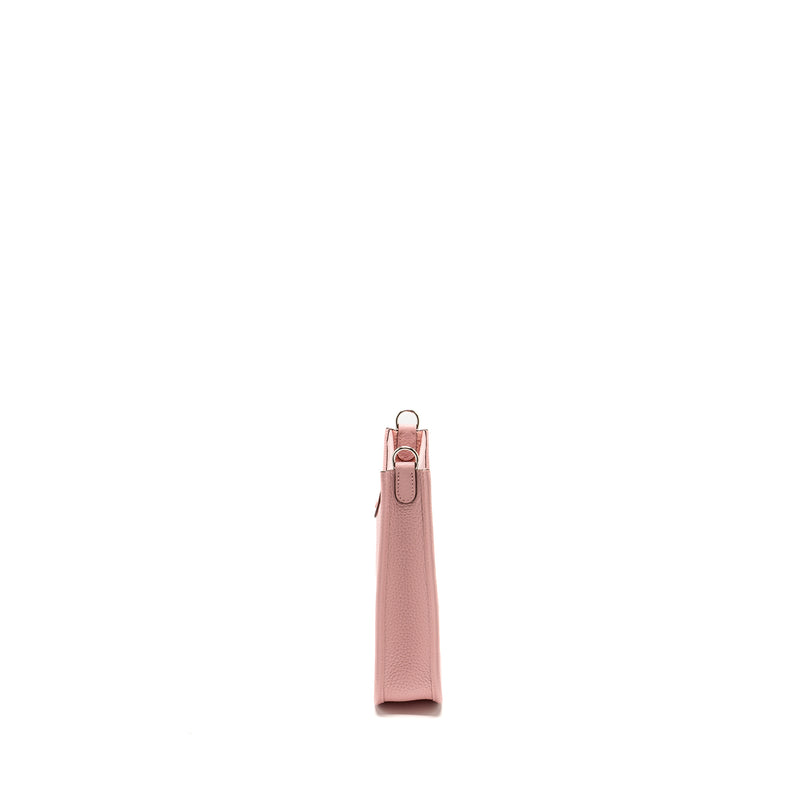 Hermes Mini Evelyne Clemence Rose Sakura SHW Stamp B