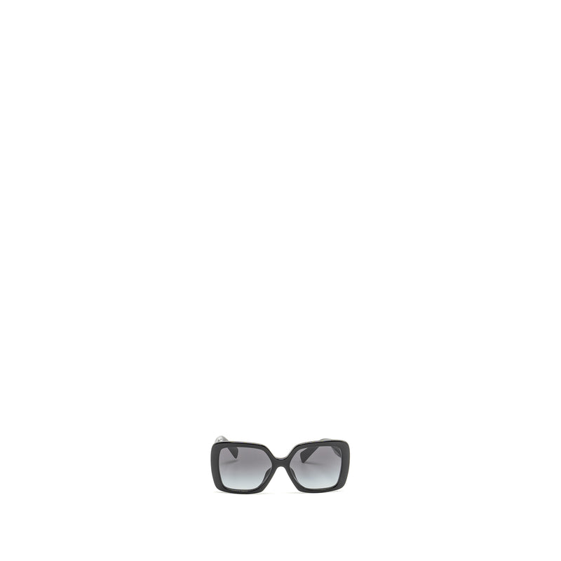 Miu Miu Size S Drill Hat Cotton Dark Blue and Logo Sunglasses Black (Sell in Set)