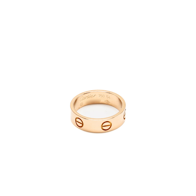 Cartier Size 54 Love Ring Classic Model Rose Gold