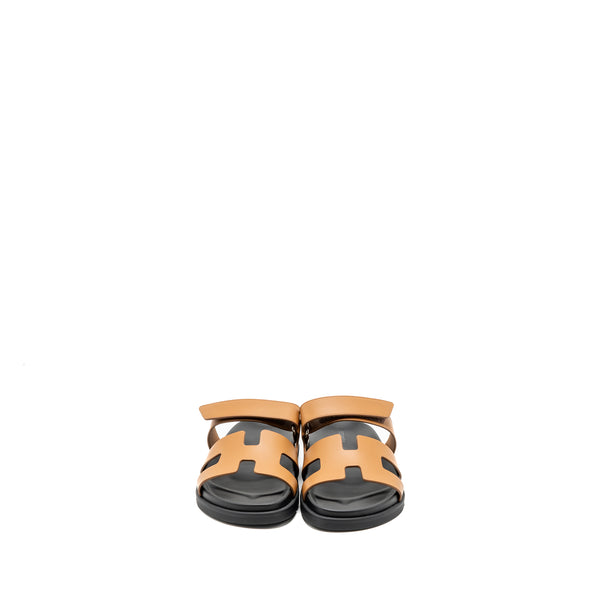 Hermes Size 38 Chypre Sandals Naturel