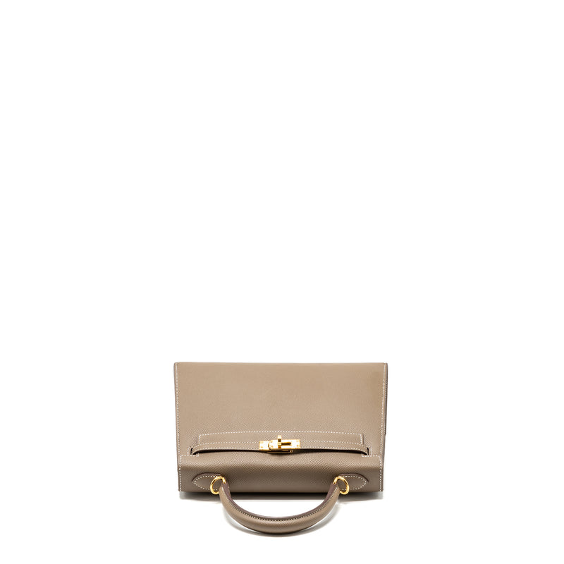 Hermes Kelly 25 Epsom etoupe GHW stamp B