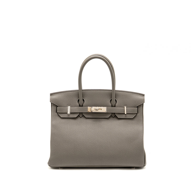 Hermes Birkin 30 Togo Gris Meyer SHW Stamp B