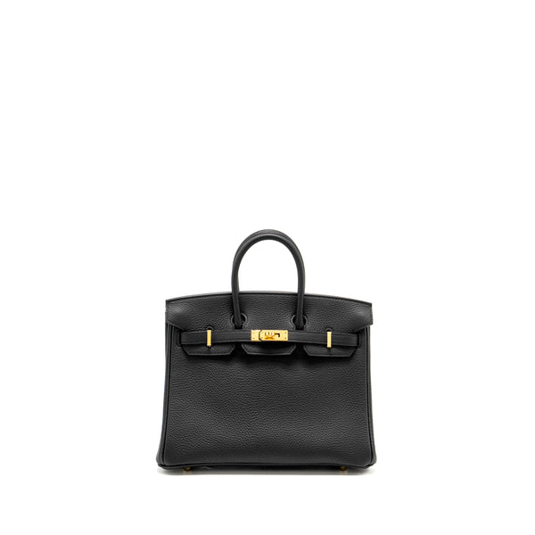 Hermes Birkin 25 Togo Black GHW Stamp W