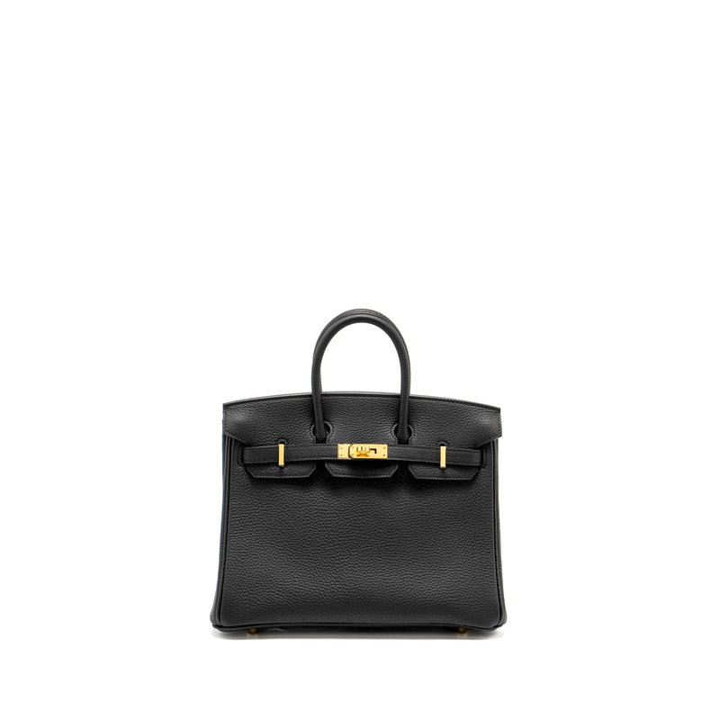 Hermes Birkin 25 Togo Black GHW Stamp W