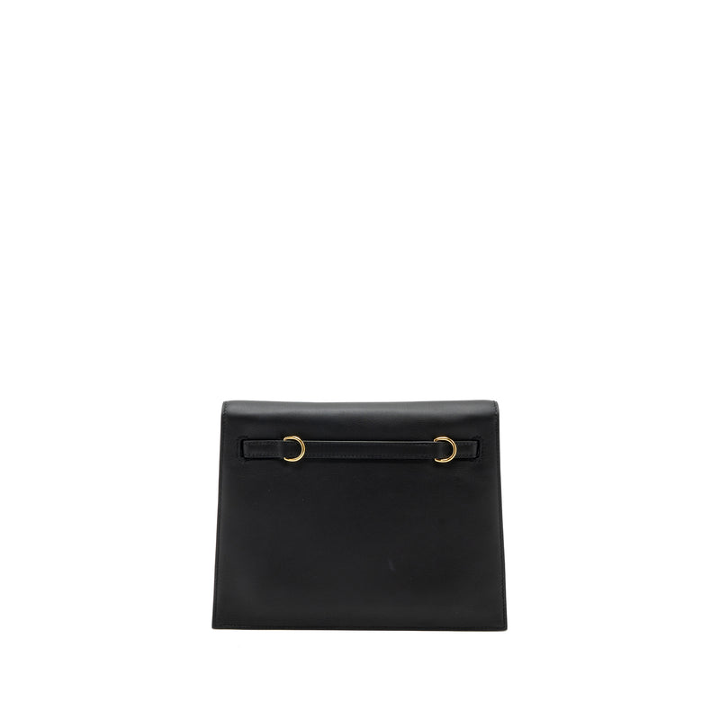 HERMES Kelly danse swift black GHW Stamp B