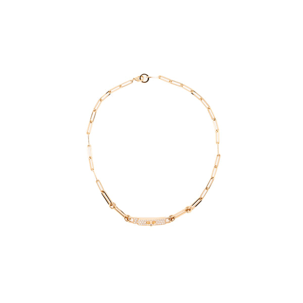 Hermes KellyChain Chocker/double bracelet rose gold, diamonds