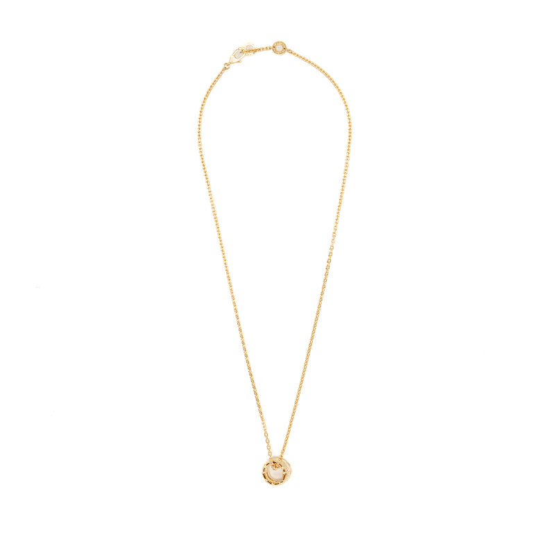 Bvlgari Serpenti Viper Necklace Yellow Gold with Diamonds
