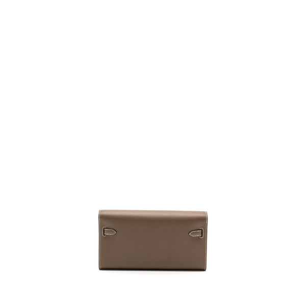 Hermes Kelly to go Evercolor Etoupe GHW Stamp B