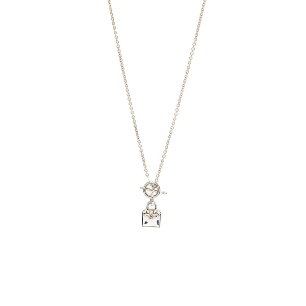 HERMES Amulettes Birkin Pendant Sterling Silver