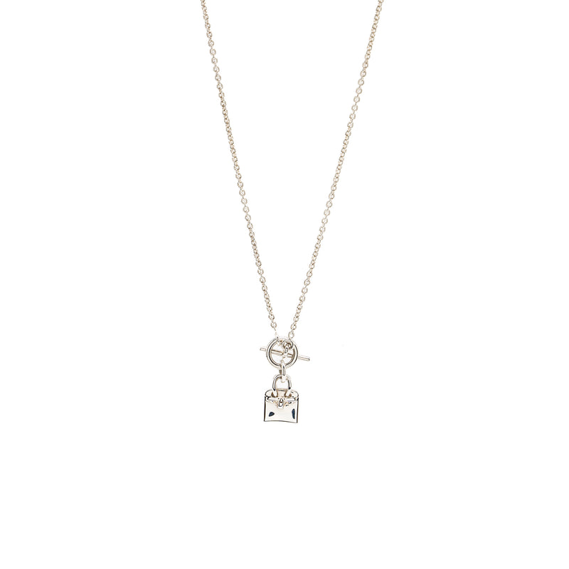 HERMES Amulettes Birkin Pendant Sterling Silver