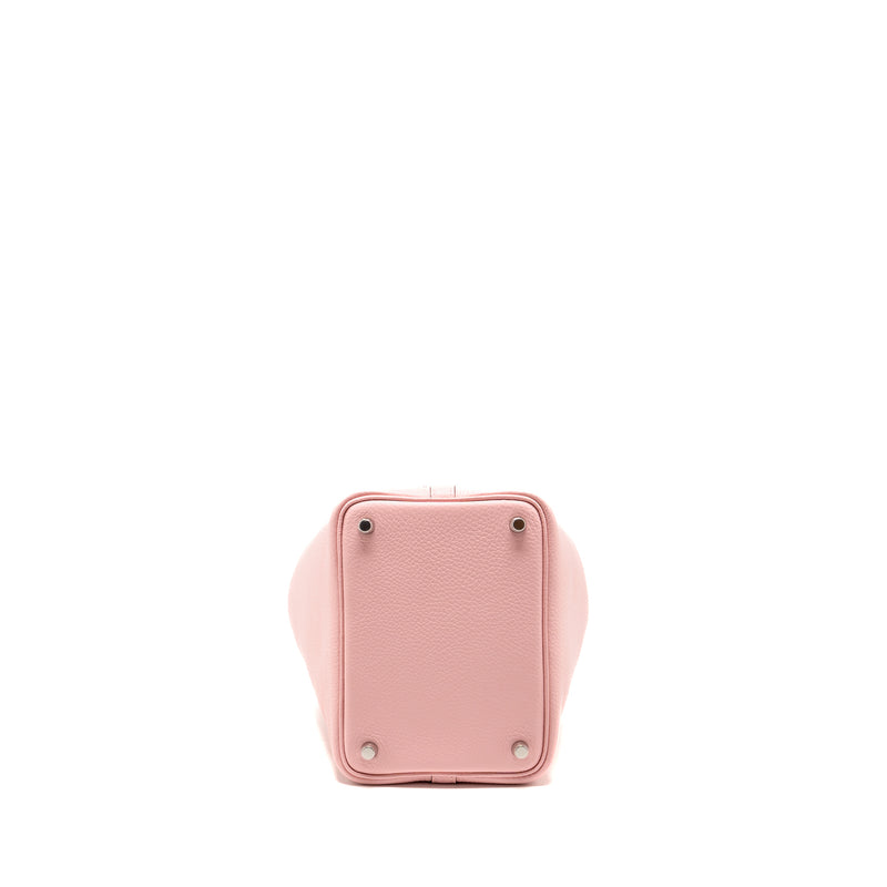 Hermes Picotin 18 Lock bag clemence rose sakura SHW stamp B