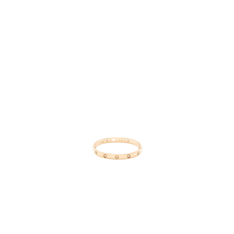 Cartier size 16 love bracelet Rose gold, 4 diamonds