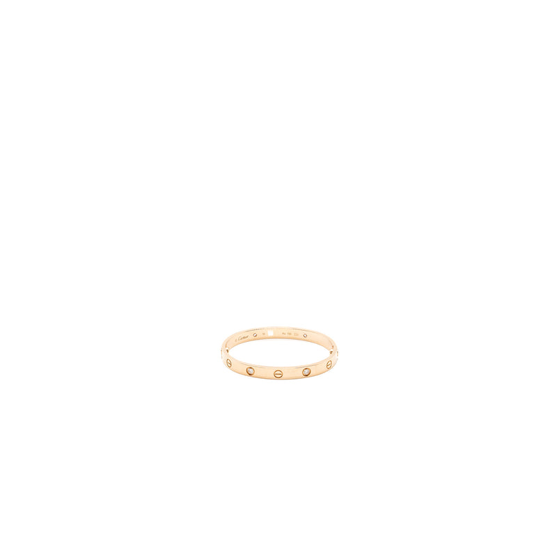 Cartier size 16 love bracelet Rose gold, 4 diamonds