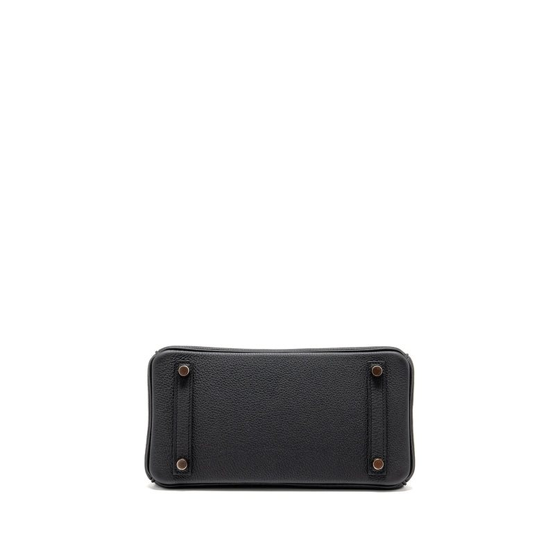 Hermes Birkin 25 Togo Black RGHW Stamp U