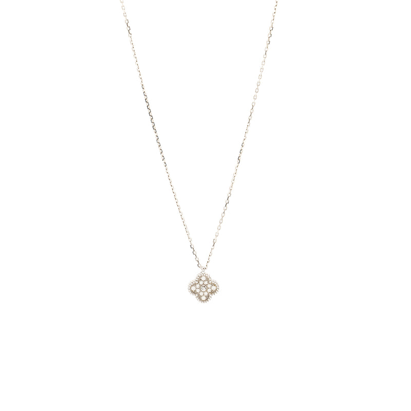 Van Cleef & Arpels Sweet Alhambra Pendant White Gold Diamonds