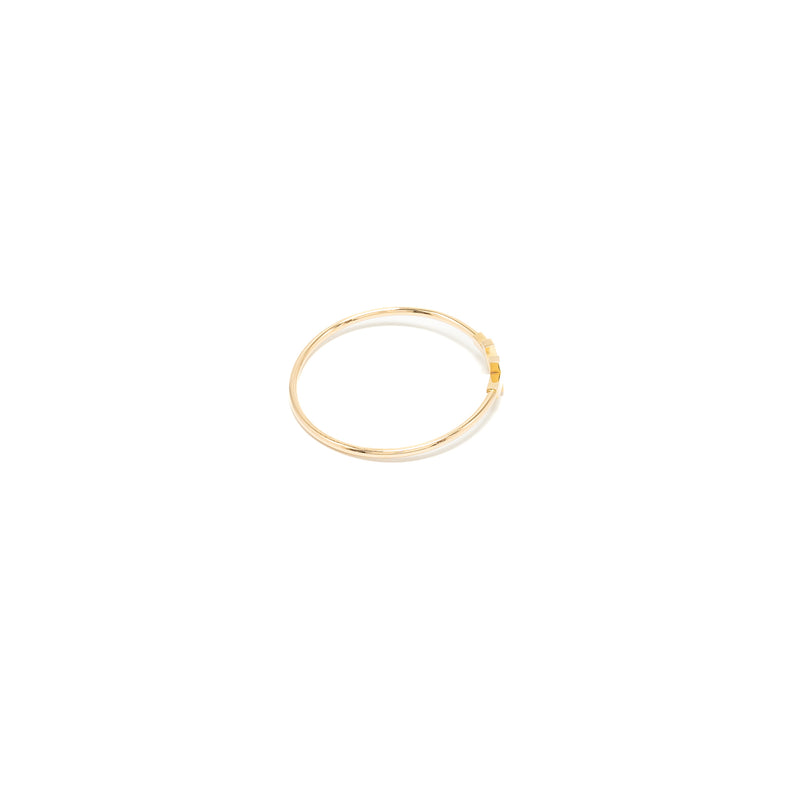 TIFFANY T Size Medium Narrow Wire Bracelet 18K Rose Gold