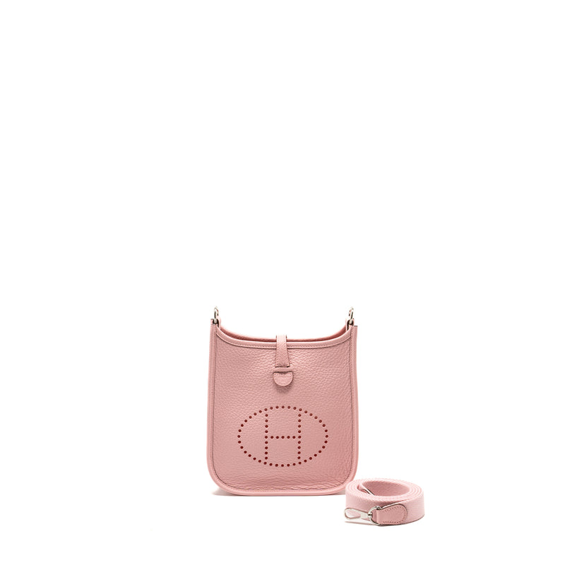 Hermes Mini Evelyne Clemence Rose Sakura SHW Stamp B