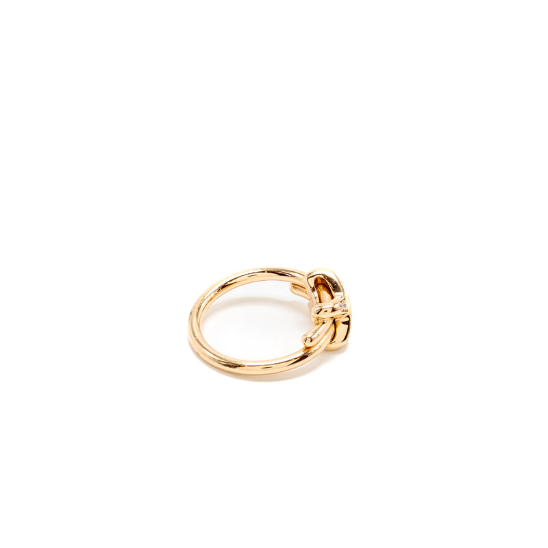 Chaumet Size 51 Jeux De Liens Ring Rose Gold, Diamonds