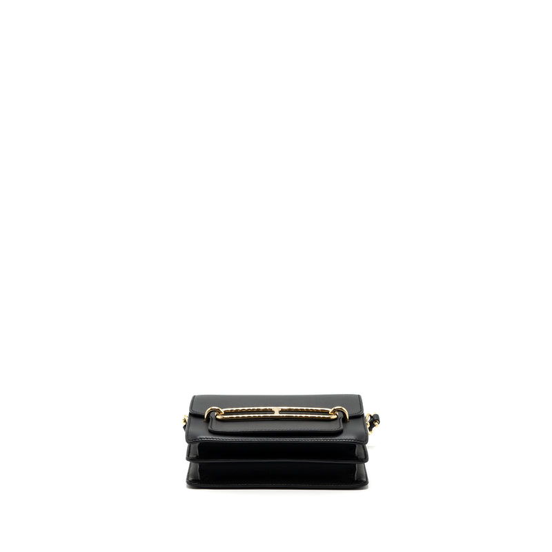 HERMES MINI ROULIS SWIFT BLACK GHW STAMP Y