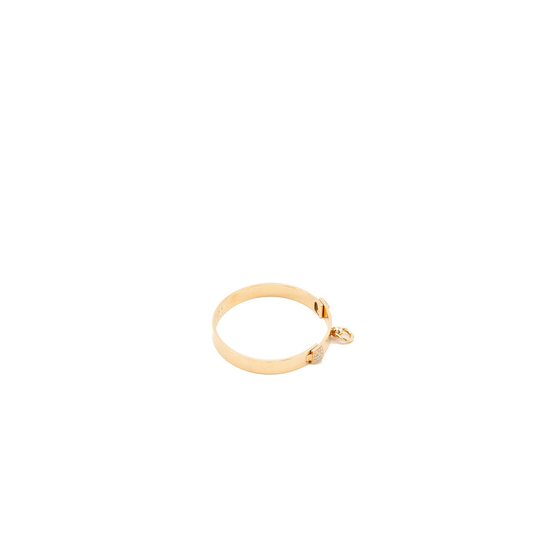 Hermes Size XS Collier De Chien Bracelet Small Model Rose Gold, Diamonds