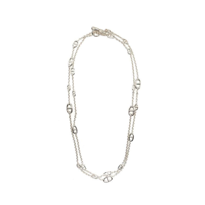 Hermes 160cm Farandole long necklace sterling silver