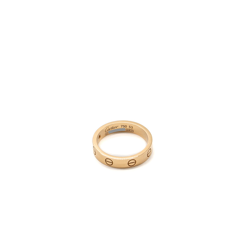 Cartier Size 53 Love Ring Rose Gold With Diamond