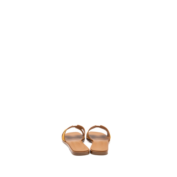 Hermes Size 36 Oran Sandals Chèvre Velours Natural