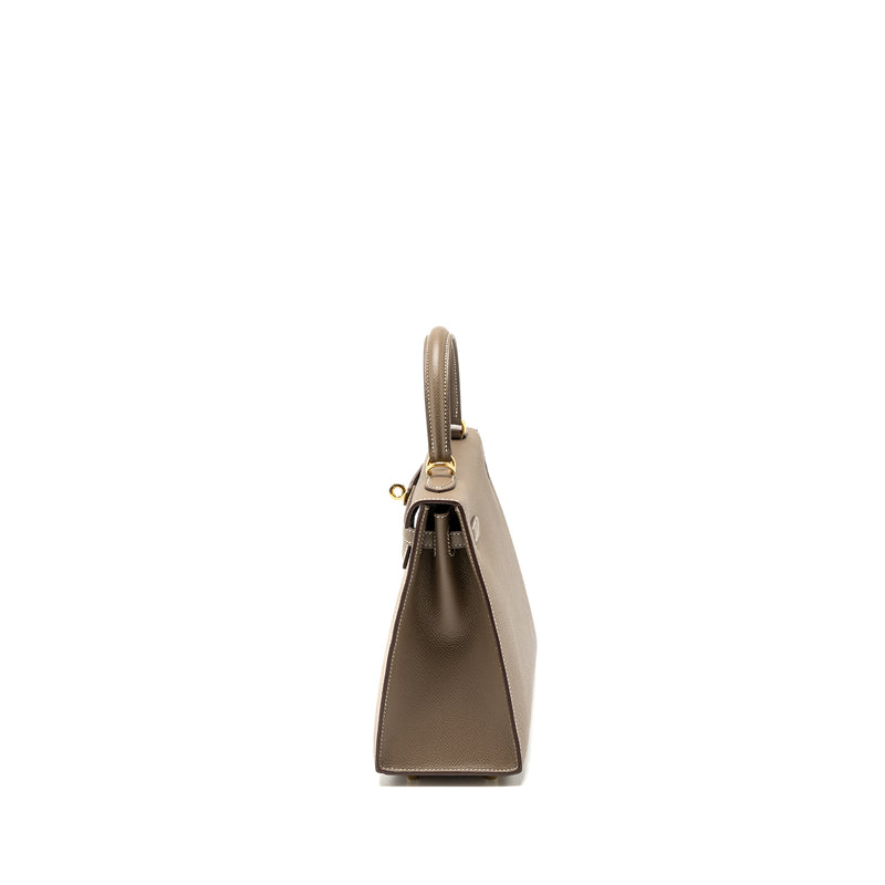 Hermes Kelly 25 Epsom etoupe GHW stamp B