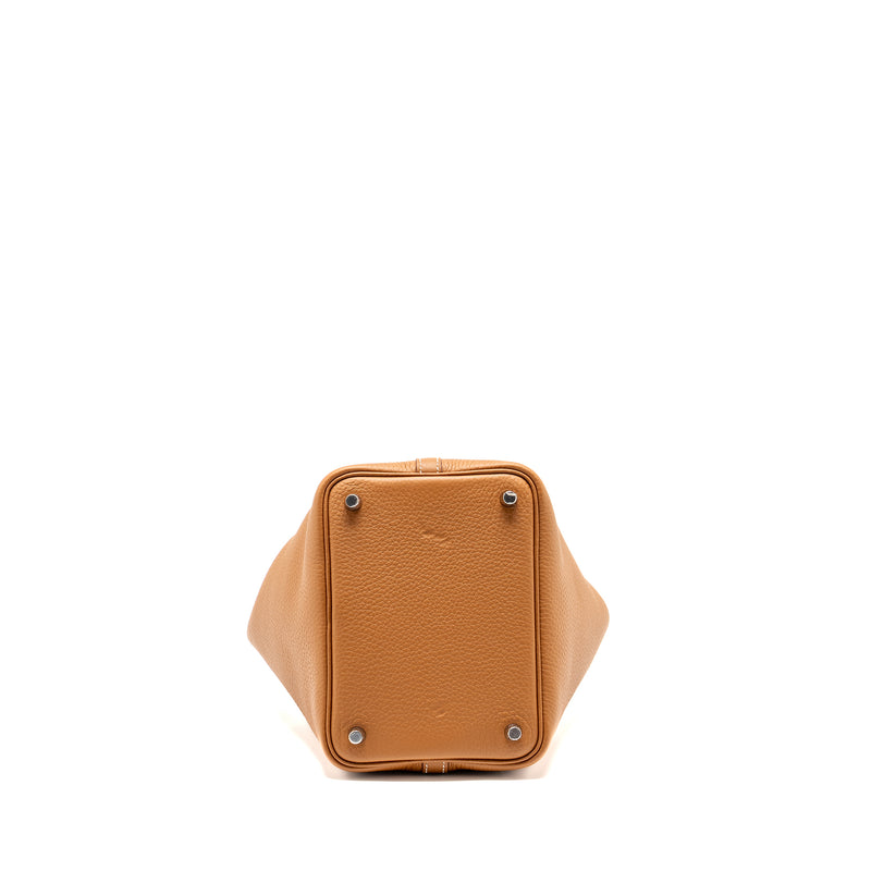 Hermes Picotin 18 Lock Bag Clemence Gold SHW STAMP B