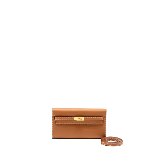 Hermes Kelly to Go Evercolor Gold GHW Stamp B