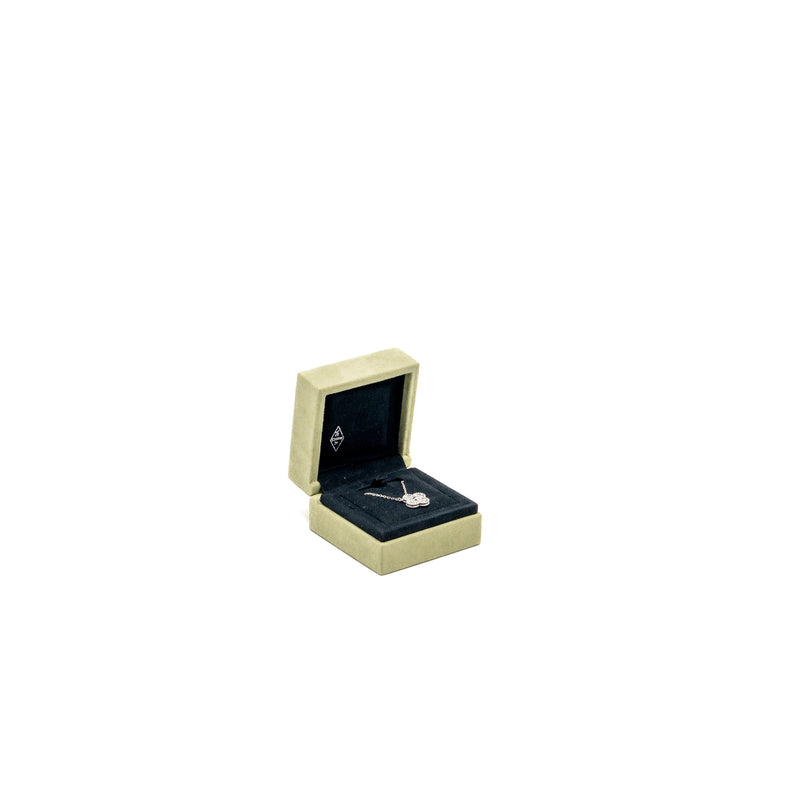 Van Cleef & Arpels Vintage Alhambra Pendant White Gold Diamonds