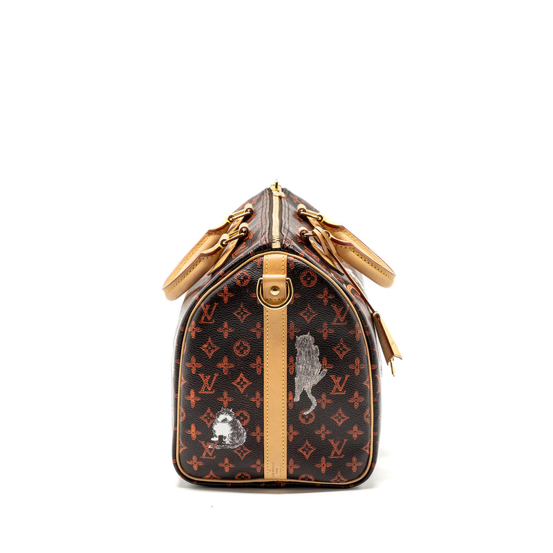 Louis Vuitton Speedy Bandouliere 30 Catogram Limited Edition Canvas GHW