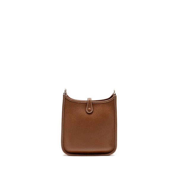 Hermes Mini Evelyne Clemence Gold SHW Stamp Z