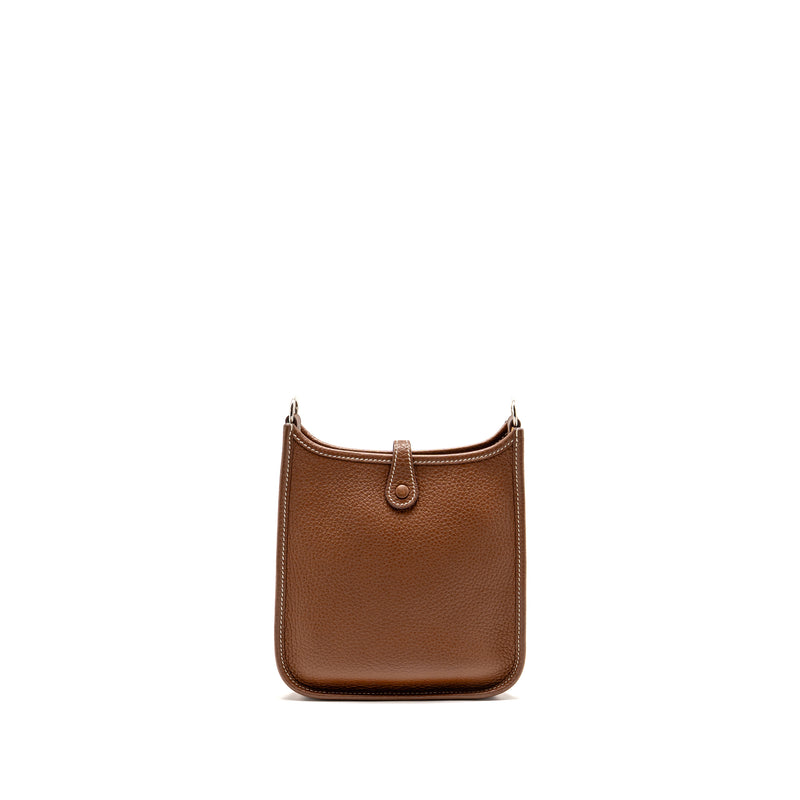 Hermes Mini Evelyne Clemence Gold SHW Stamp Z
