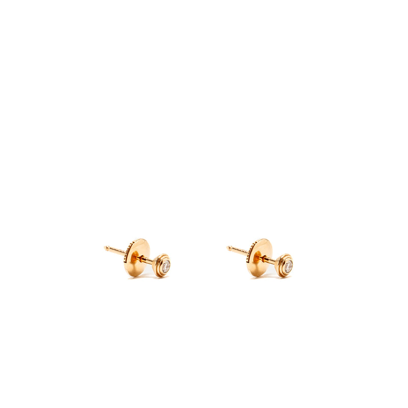 Cartier D’Amour Earrings, Small Model Rose Gold With Diamond