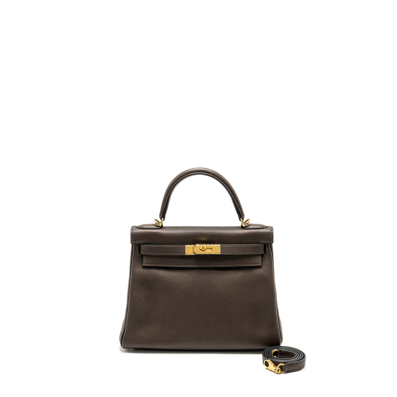 Hermes Kelly 28 Togo C4 Ecorce GHW Stamp Square R