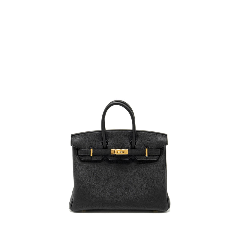 Hermes Birkin 25 Togo Black GHW Stamp W