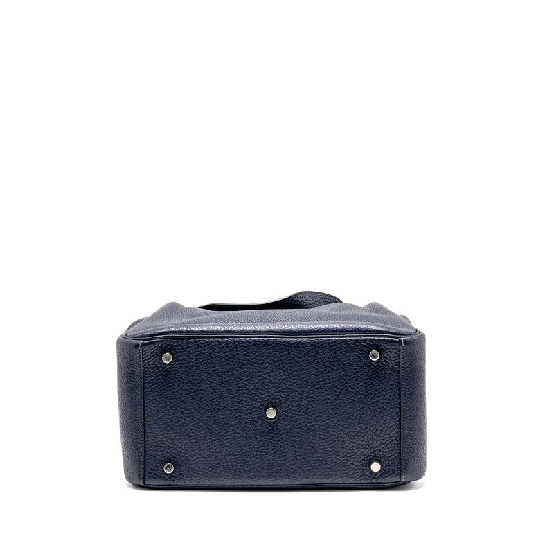 Hermes Lindy 30 Clemence blue nuit SHW stamp T