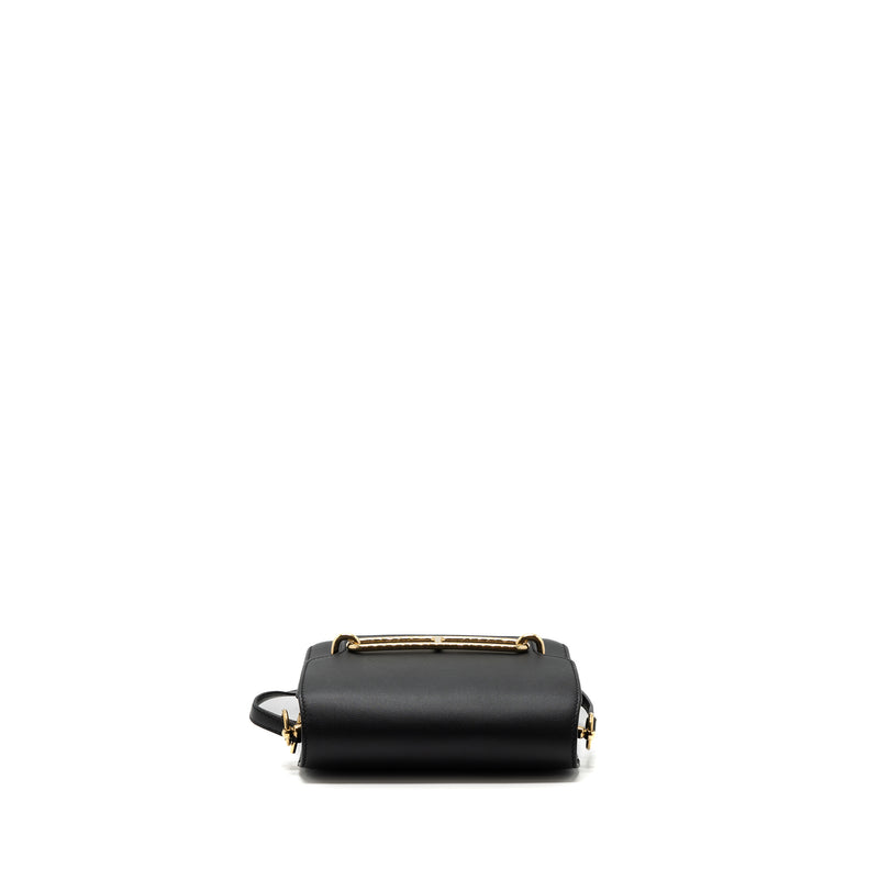 HERMES MINI ROULIS SWIFT BLACK GHW STAMP Y