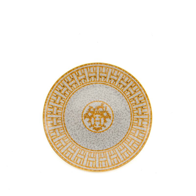 Hermes mosaique au 24 gold desert plate (2 in a set)