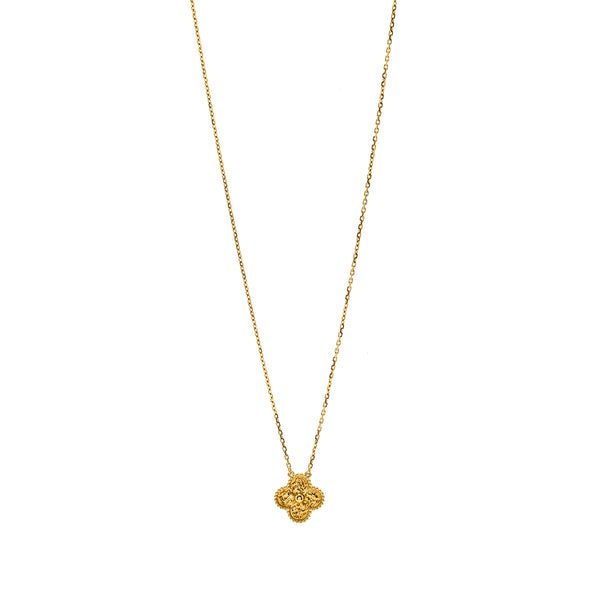 Van Cleef & Arpels Vintage Alhambra Pendant Yellow Gold