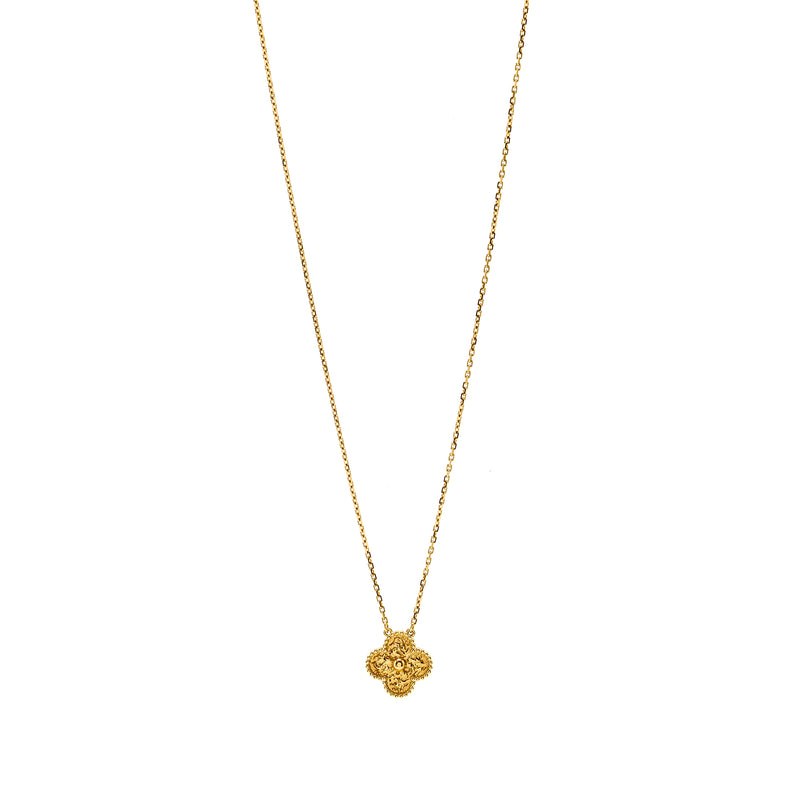 Van Cleef & Arpels Vintage Alhambra Pendant Yellow Gold