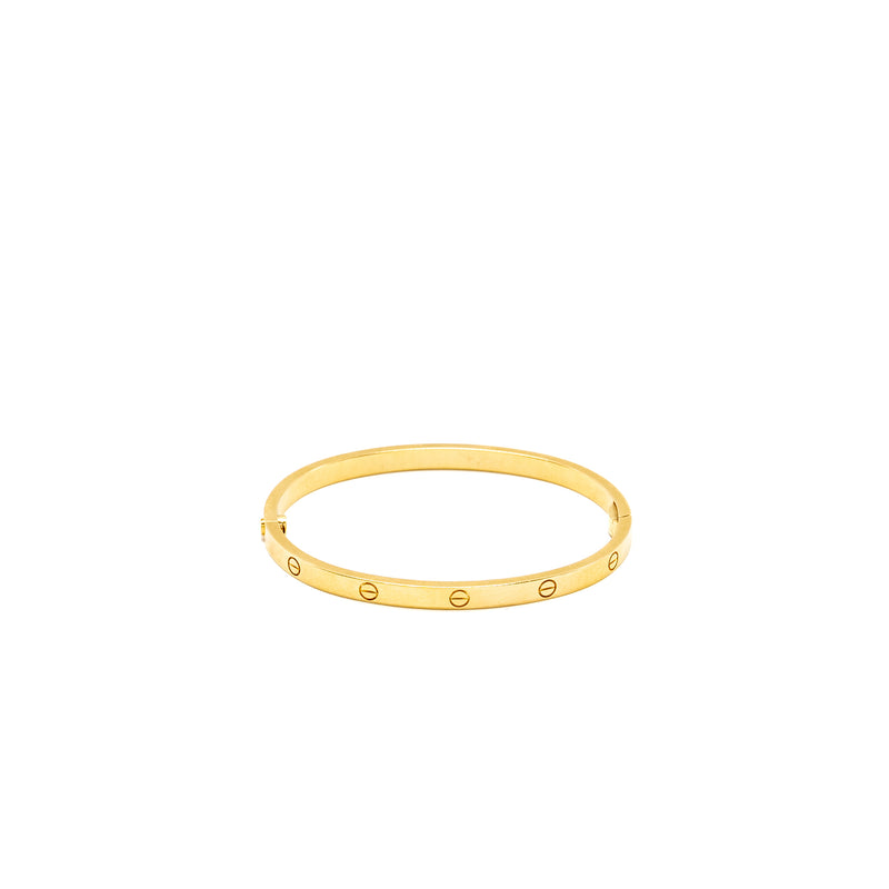 Cartier Size 15 Love Bracelet Small Model Yellow Gold