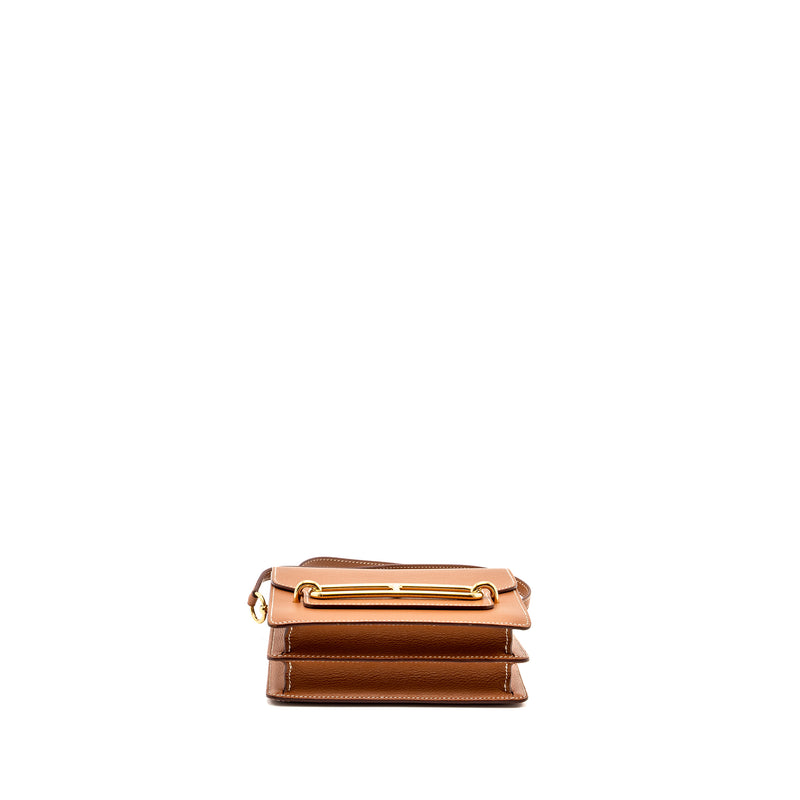 Hermes Mini Roulis Evercolor Gold GHW Stamp Y