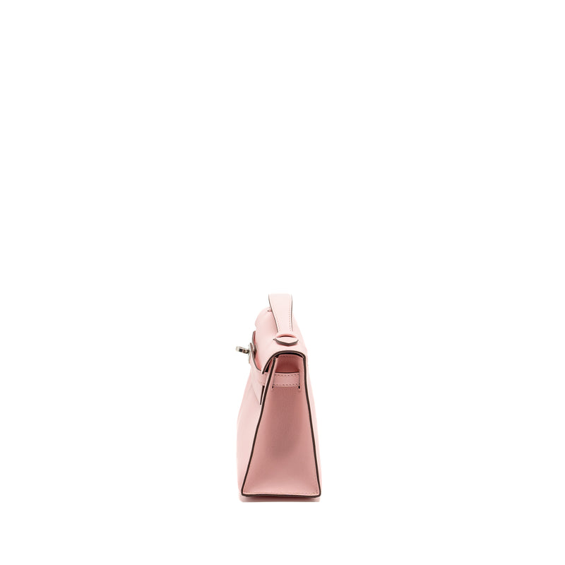 Hermes Kelly Pochette Swift Rose Sakura SHW Stamp D