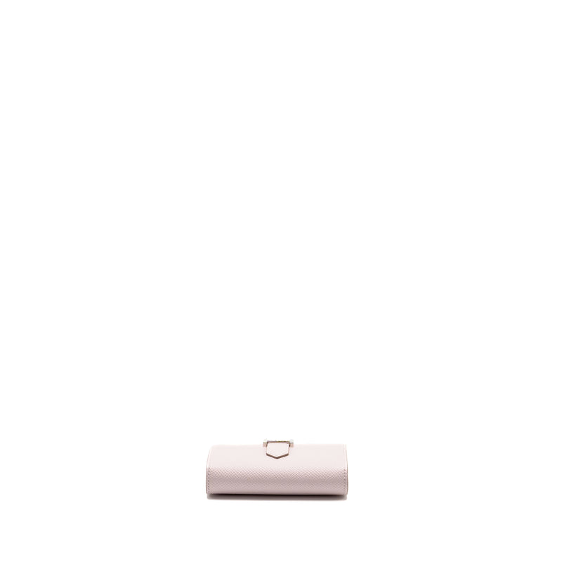 Hermes Bearn Compact Wallet Epsom Mauve Pale SHW Stamp B